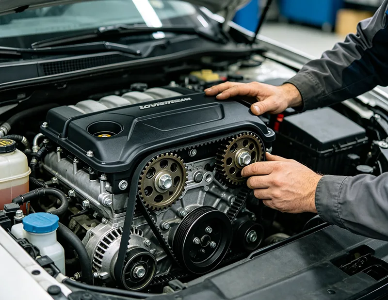 Welche Funktion hat die Steuergehäuseabdeckung eines Automobils?